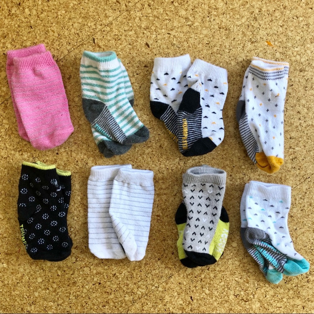 Baby socks first year. 3-12 months